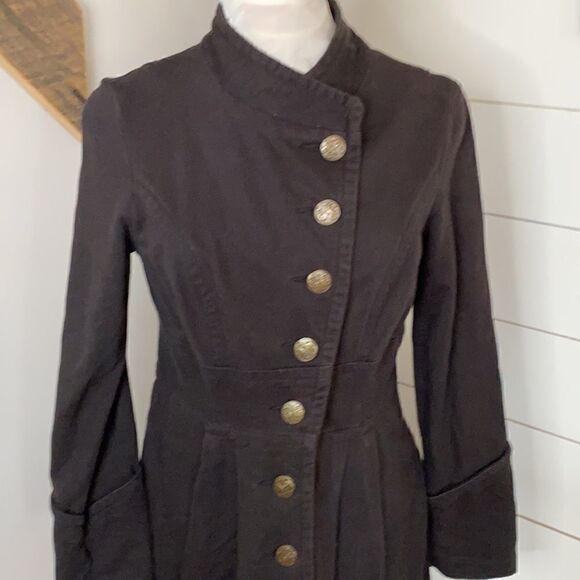 Cabi | Cabi Black Military Jacket Grab & Go Steampunk #695 Button Front | S - Picture 2 of 8